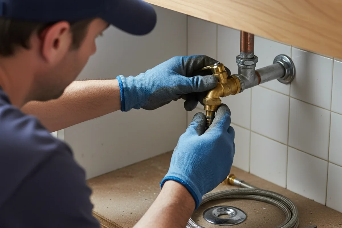 Shutoff valve and fitting work during Faucet and Fixture Repair in Griffithville